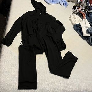 Black medium maternity set